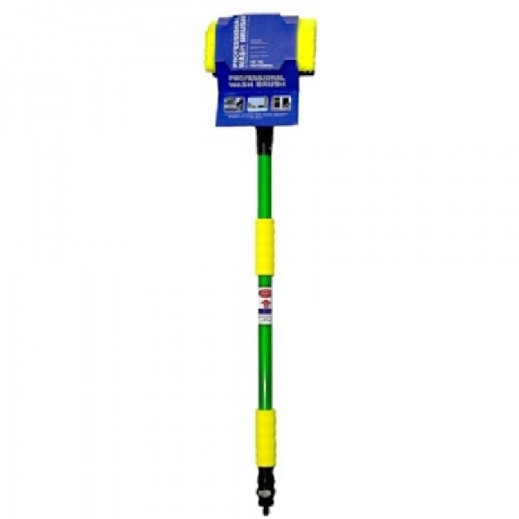 Professional Green Wash Brush - 1.8 Metre Reach - Extends x 2 - PROWBLG